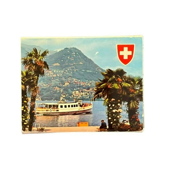 Vintage Lugano Zurich Mini Postcard Book - Picture 1 of 9